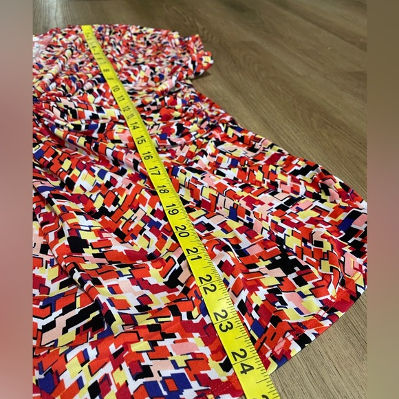 Women’s Cato fall-colored v-neck blouse size XL - Picture 8 of 10